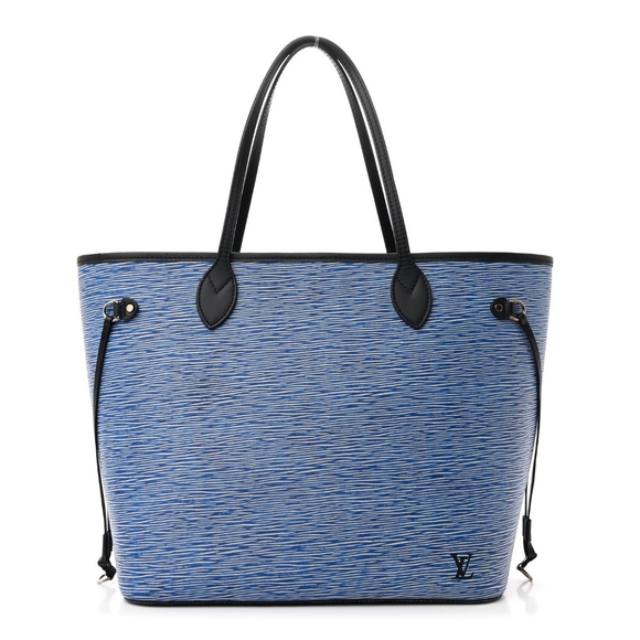LOUIS VUITTON  Epi Neverfull MM Denim Light - Picture 1 of 3